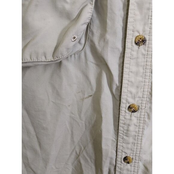 Moose Creek Fishing Shirt Vented Mens XL Beige Outdoors Casual Gorpcore Utility - Picture 4 of 5